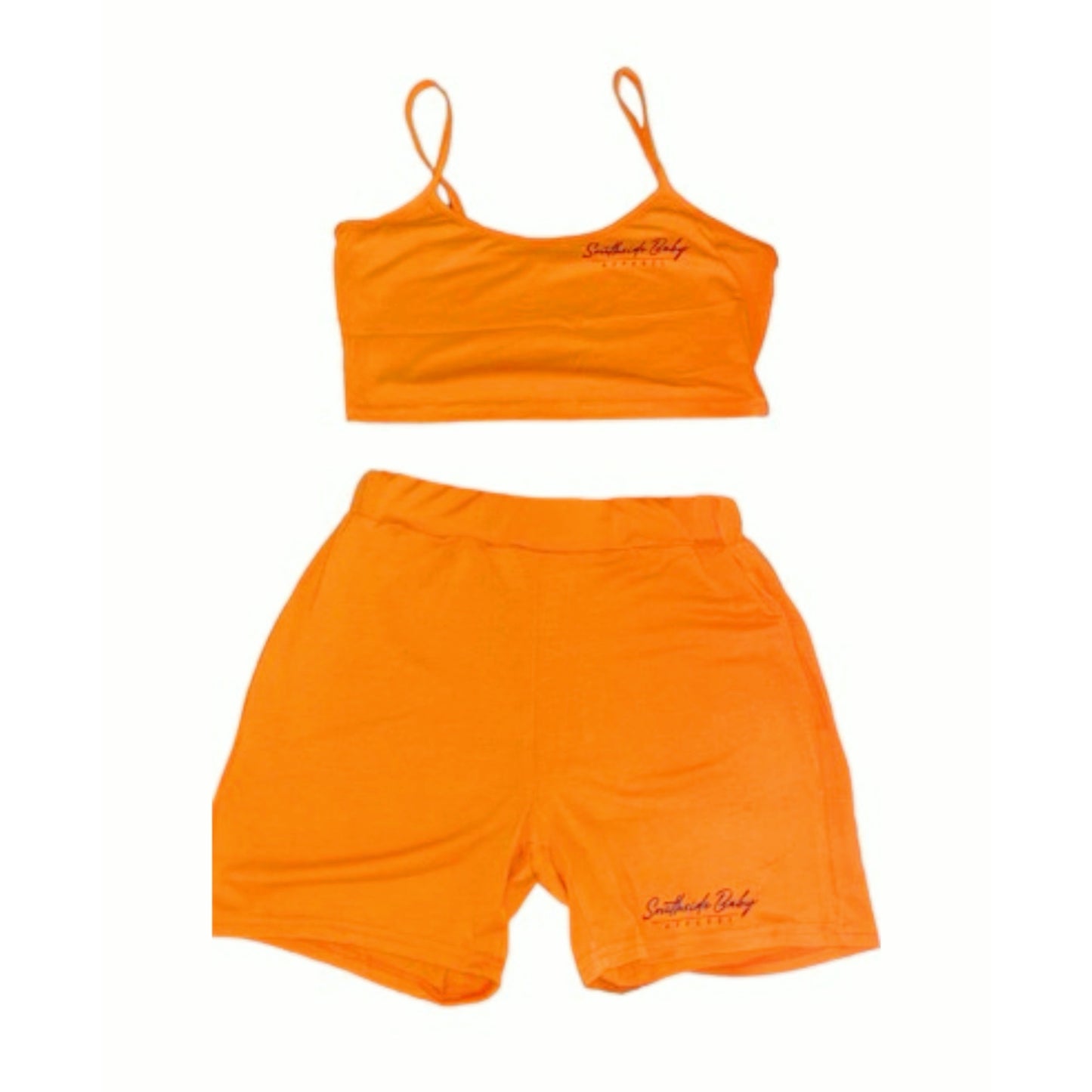 Script SSB Biker Short Set - Orange